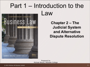 Part 1 – Introduction to the Law