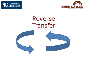 What is Reverse Transfer? - Oklahoma State Regents for Higher