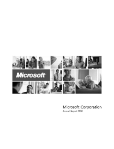 Microsoft 2008 Annual Report