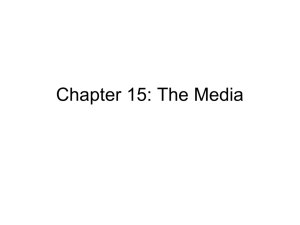 Chapter 15: The Media