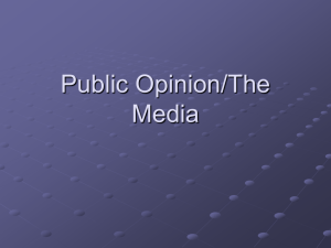 Public Opinion/The Media