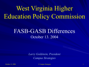 net asset class - West Virginia Higher Education Policy Commission
