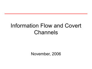 Information Flows - University of Virginia