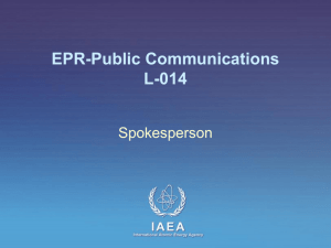 L-014 Spokesperson - IAEA Publications
