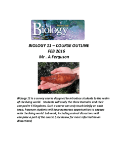 biology 11 * course outline