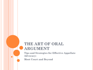 The Art of Oral Argument - Duke University School of Law