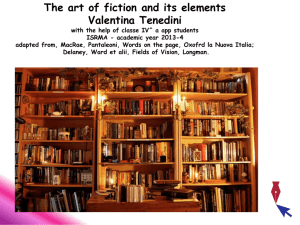 The art of fiction and its elements with the help of