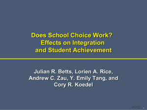 Does School Choice Boost the Achievement of those Who Win the