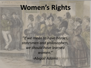 Womens rights and roles history Powerpoint(2)(3) - EHS