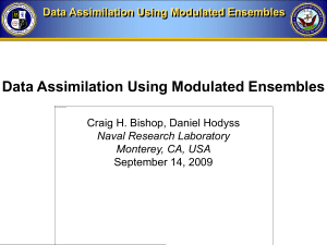Data Assimilation Using Modulated Ensembles
