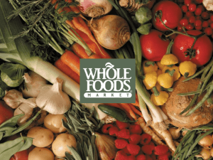Competitive Analysis of Whole Foods, Inc.