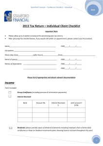 2013-Tax-Return-Checklist