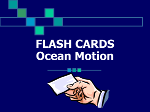 Ocean Motions Flash Cards