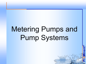 Metering Pump System - ProMinent Fluid Controls, Inc.