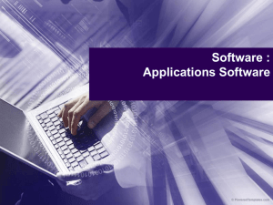 Software : Applications Software