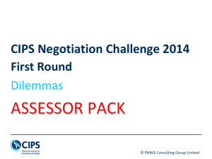 CIPS Negotiation Challenge 2014