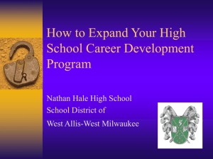 Implementing a Comprehensive High School Career Program that