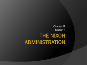 The Nixon Administration