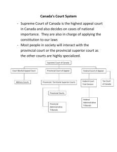 Canada's Court System