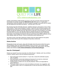 Quilt For Life flyer as a Microsoft Word Document