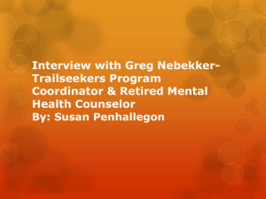 Interview with Greg Nebucker-Trailseekers Program