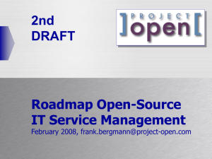 project-open[ IT Service Management Roadmap