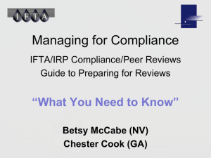 IFTA Compliance Review