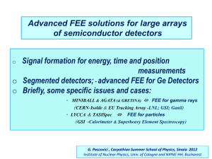 Advanced FEE solutions for large arrays of