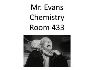 Mr. Evans Chemisty Room 432