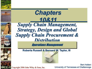 Supply Chain Management - University of San Diego Home Pages