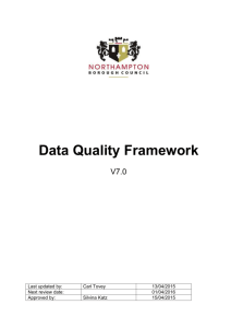 Data quality roles and responsibilities