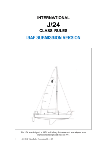 International J/24 Class Rules ISAF Submission Version