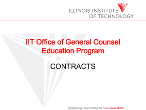 Points to Consider - Illinois Institute of Technology