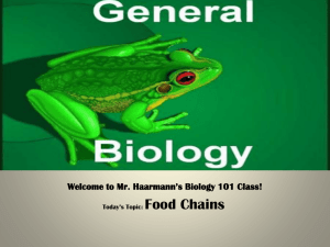 Welcome to Mr. Haarmann*s Biology 101 Class!