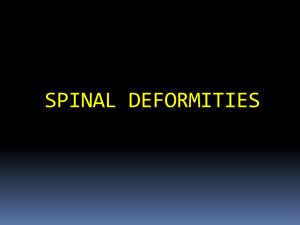 SPINAL DEFORMITIES