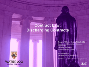 Discharging Contracts - Electrical and Computer Engineering