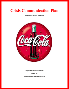 AEC4065-Crisis Communication Plan