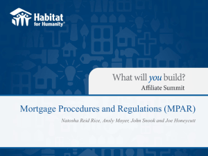 Presentation Mortgage Procedures and Regulations Affiliate Summit