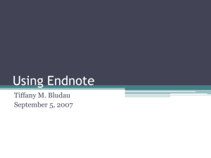 Using Endnote