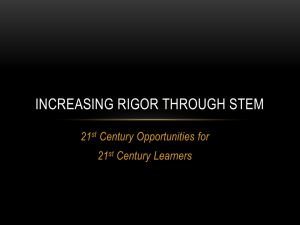 Increasing Rigor Through STEM