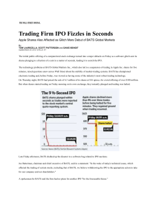 Trading Firm's IPO Fizzles in Seconds