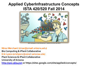Applied CyberInfrastructure Concepts ISTA 420/520