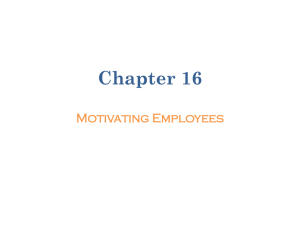 Chapter 16 - Motivation