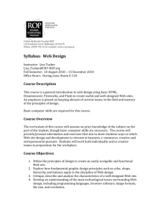 Sample Syllabus Web Design