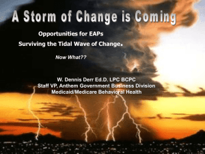 January 2015 Strategic Concepts ACA and EAP - eapa