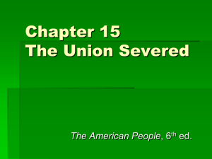 Chapter 15 The Union Severed