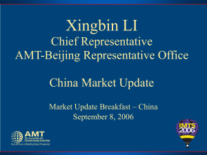 Xingbin Li Chief Representative AMT China