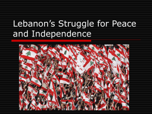 Lebanon's Cedar Revolution