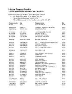 Internal Revenue Service 2010 Undelivered Refund List