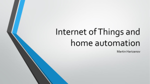 Internet of Things and home automation